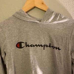 Champion hoodie boys medium (women’s xs )